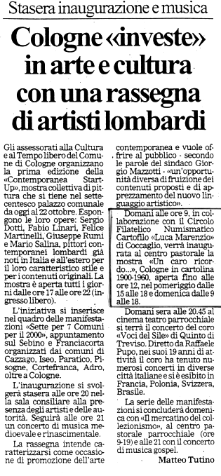 Clicca per tornare alla pagina "Hanno scritto di Noi"