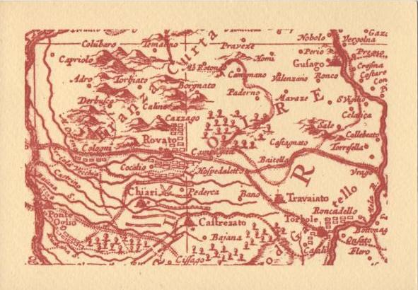 1701 - La Battaglia di Chiari - Particolare della Mappa